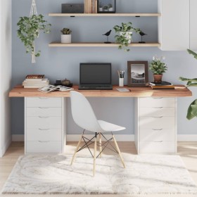 Light brown treated oak wood table top 200x40x(2-6) cm by vidaXL, Table tops - Ref: Foro24-3156396, Price: 135,47 €, Discount: %