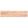 Tischplatte aus hellbraun behandeltem Eichenholz, 220 x 50 x (2–4) cm von vidaXL, Tischplatten - Ref: Foro24-3156403, Preis: ...