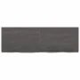 Tischplatte aus dunkelbraun behandeltem Eichenholz, 120 x 40 x (2–4) cm von vidaXL, Tischplatten - Ref: Foro24-3156434, Preis...