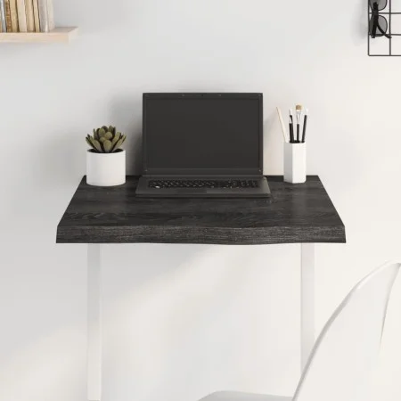 Dark brown treated oak wood table top 60x60x(2-4) cm by vidaXL, Table tops - Ref: Foro24-3156414, Price: 56,20 €, Discount: %