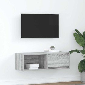 Mueble de TV madera de ingeniería gris Sonoma 80x31x25,5 cm en Muebles TV | Comprar online en Foro24