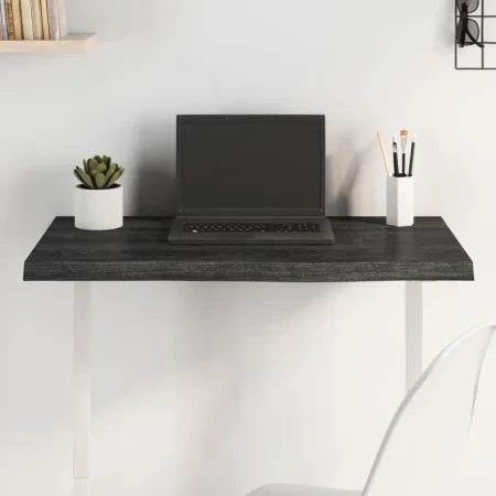 Dark brown treated oak wood table top 80x40x(2-4) cm by vidaXL, Table tops - Ref: Foro24-3156417, Price: 60,89 €, Discount: %