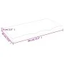 Tischplatte aus dunkelbraun behandeltem Eichenholz, 80x40x(2-4) cm von vidaXL, Tischplatten - Ref: Foro24-3156417, Preis: 60,...