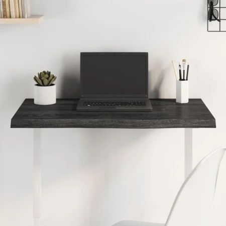 Dark brown treated oak wood table top 80x50x(2-4) cm by vidaXL, Table tops - Ref: Foro24-3156420, Price: 60,96 €, Discount: %