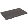 Dark brown treated oak wood table top 80x50x(2-4) cm by vidaXL, Table tops - Ref: Foro24-3156420, Price: 62,13 €, Discount: %