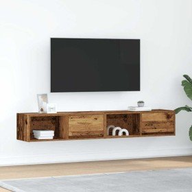 Muebles de TV 2 uds 80x31x25,5 cm Madera ingeniería envejecida en Muebles TV | Comprar online en Foro24