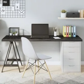 Dark brown treated oak wood table top 160x60x(2-4) cm by vidaXL, Table tops - Ref: Foro24-3156450, Price: 126,05 €, Discount: %