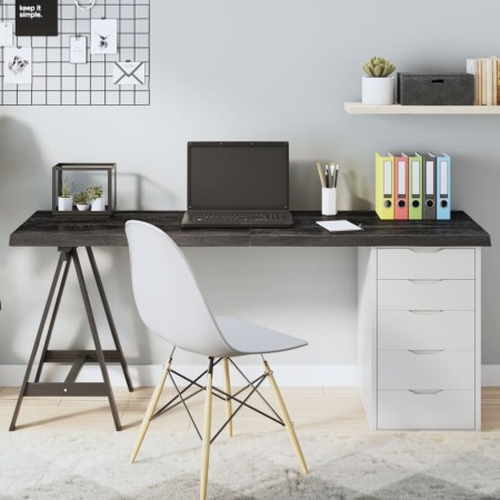 Dark brown treated oak wood table top 160x60x(2-4) cm by vidaXL, Table tops - Ref: Foro24-3156450, Price: 127,68 €, Discount: %