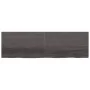 Tischplatte aus dunkelbraun behandeltem Eichenholz, 200 x 60 x (2–4) cm von vidaXL, Tischplatten - Ref: Foro24-3156462, Preis...