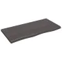 Dark brown treated oak wood table top 100x50x(2-4) cm by vidaXL, Table tops - Ref: Foro24-3156429, Price: 74,38 €, Discount: %
