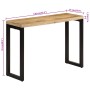 Mesa consola madera maciza de mango rugosa 110x35x76 cm de vidaXL, Mesas auxiliares - Ref: Foro24-353909, Precio: 174,59 €, D...