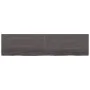 Tischplatte aus dunkelbraun behandeltem Eichenholz, 200 x 50 x (2–4) cm von vidaXL, Tischplatten - Ref: Foro24-3156460, Preis...