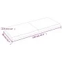 Tischplatte aus dunkelbraun behandeltem Eichenholz, 120 x 50 x (2–4) cm von vidaXL, Tischplatten - Ref: Foro24-3156436, Preis...