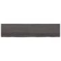 Tischplatte aus dunkelbraun behandeltem Eichenholz, 220 x 50 x (2–6) cm von vidaXL, Tischplatten - Ref: Foro24-3156467, Preis...