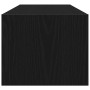 Muebles de TV 2 uds Roble Negro 100x31x25,5cm Madera ingeniería