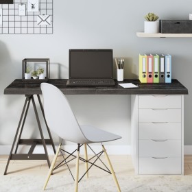 Tablero mesa madera roble tratada marrón oscuro 140x60x(2-4) cm by vidaXL, Table tops - Ref: Foro24-3156444, Price: 113,86 €,...
