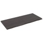 Tischplatte aus dunkelbraun behandeltem Eichenholz 140x60x(2-4) cm von vidaXL, Tischplatten - Ref: Foro24-3156444, Preis: 113...