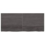 Tischplatte aus dunkelbraun behandeltem Eichenholz 140x60x(2-4) cm von vidaXL, Tischplatten - Ref: Foro24-3156444, Preis: 113...