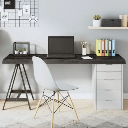 Dark brown treated oak wood table top 160x40x(2-6) cm by vidaXL, Table tops - Ref: Foro24-3156447, Price: 110,79 €, Discount: %