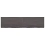 Tischplatte aus dunkelbraun behandeltem Eichenholz, 160 x 40 x (2–6) cm von vidaXL, Tischplatten - Ref: Foro24-3156447, Preis...