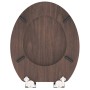 SCHÜTTE Toilet seat with soft close DARK WOOD MDF by SCHÜTTE, Toilet and bidet seats - Ref: Foro24-435087, Price: 61,94 €, Di...