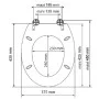 SCHÜTTE Soft Close WC-Sitz DUNKLES HOLZ MDF von SCHÜTTE, Toiletten- und Bidetsitze - Ref: Foro24-435087, Preis: 61,95 €, Raba...