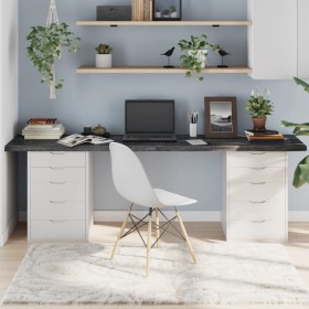 Dark brown treated oak wood table top 220x40x(2-4) cm by vidaXL, Table tops - Ref: Foro24-3156464, Price: 122,17 €, Discount: %