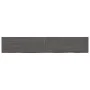 Tischplatte aus dunkelbraun behandeltem Eichenholz, 220 x 40 x (2-4) cm von vidaXL, Tischplatten - Ref: Foro24-3156464, Preis...