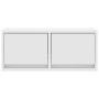 Mueble de TV de madera de ingeniería blanco 60x31x25,5 cm
