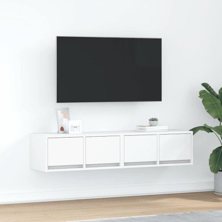 Muebles de TV 2 uds Blanco 60x31x25,5 cm Madera de ingeniería en Muebles TV | Comprar online en Foro24