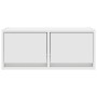 Muebles de TV 2 uds Blanco 60x31x25,5 cm Madera de ingeniería