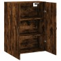 Wandschrank aus geräucherter Eichenholz-Engineering 69,5x34x90 cm von vidaXL, Sideboards - Ref: Foro24-834983, Preis: 83,59 €...