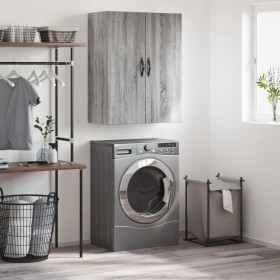 Sonoma gray engineered wood wall cabinet 69.5x34x90 cm by vidaXL, Sideboards - Ref: Foro24-834984, Price: 71,70 €, Discount: %