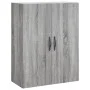 Armario de pared madera ingeniería gris Sonoma 69,5x34x90 cm de vidaXL, Aparadores - Ref: Foro24-834984, Precio: 70,79 €, Des...