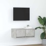 Mueble de TV madera de ingeniería gris hormigón 60x31x25,5 cm en Muebles TV | Comprar online en Foro24