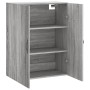 Sonoma grauer Wandschrank aus Holzwerkstoff, 69,5 x 34 x 90 cm von vidaXL, Sideboards - Ref: Foro24-834984, Preis: 71,70 €, R...
