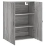 Sonoma gray engineered wood wall cabinet 69.5x34x90 cm by vidaXL, Sideboards - Ref: Foro24-834984, Price: 70,79 €, Discount: %
