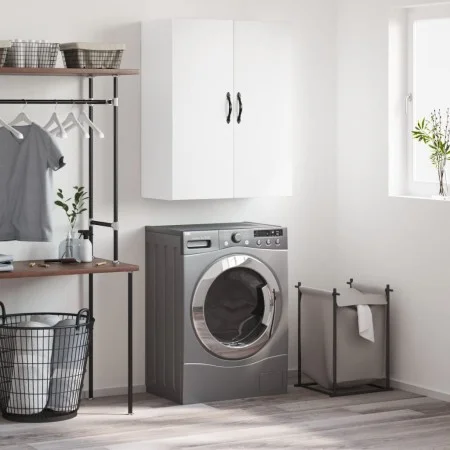 White engineered wood wall cabinet 69.5x34x90 cm by vidaXL, Sideboards - Ref: Foro24-834978, Price: 82,89 €, Discount: %