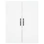 White engineered wood wall cabinet 69.5x34x90 cm by vidaXL, Sideboards - Ref: Foro24-834978, Price: 82,89 €, Discount: %