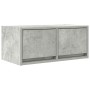 Muebles de TV 2uds madera ingeniería gris hormigón 60x31x25,5cm