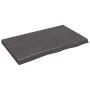 Tischplatte aus dunkelbraun behandeltem Eichenholz, 100 x 60 x (2–6) cm von vidaXL, Tischplatten - Ref: Foro24-3156433, Preis...