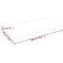 Tischplatte aus dunkelbraun behandeltem Eichenholz, 100 x 60 x (2–6) cm von vidaXL, Tischplatten - Ref: Foro24-3156433, Preis...