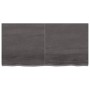 Tablero mesa madera roble tratada marrón oscuro 120x60x(2-4) cm by vidaXL, Table tops - Ref: Foro24-3156438, Price: 98,45 €, ...