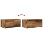 Muebles de TV 2 uds 60x31x25,5 cm Madera ingeniería envejecida