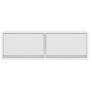 Muebles de TV 2 uds Blanco 80x31x25,5 cm Madera de ingeniería