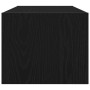 Muebles de TV 2 uds Roble Negro 80x31x25,5 cm Madera ingeniería