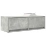 Muebles de TV 2uds madera ingeniería gris hormigón 80x31x25,5cm