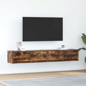 Muebles de TV 2 uds madera ingeniería color roble 80x31x25,5 cm en Muebles TV | Comprar online en Foro24