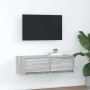 Mueble de TV madera de ingeniería gris Sonoma 80x31x25,5 cm