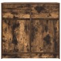 Aparador con cajón roble ahumado 80x34x76 cm madera ingeniería